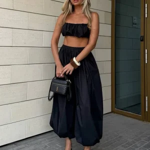 Bornladies Autumn Womens 100% Cotton Loose Lantern Style Wide Leg Pants Street Style Casual Lazy Pants Fashion Trousers